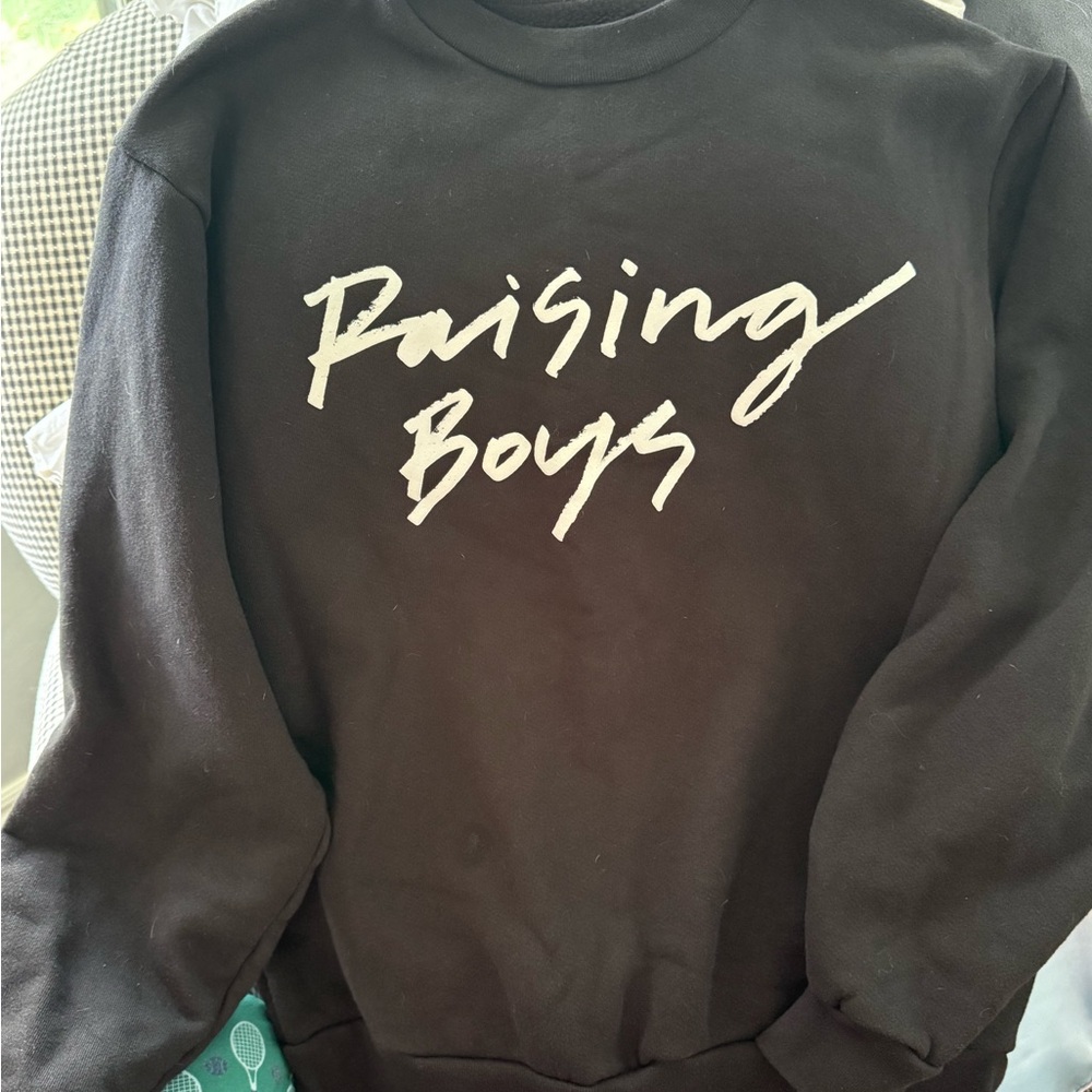 Raising Boys Black Sweater